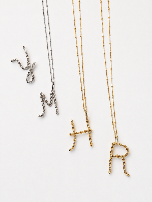 【sample sale】initial long necklace