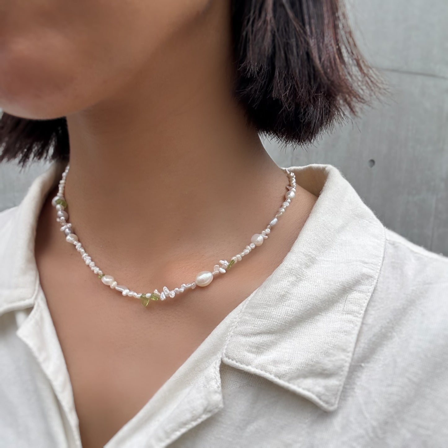 pearl mix necklace