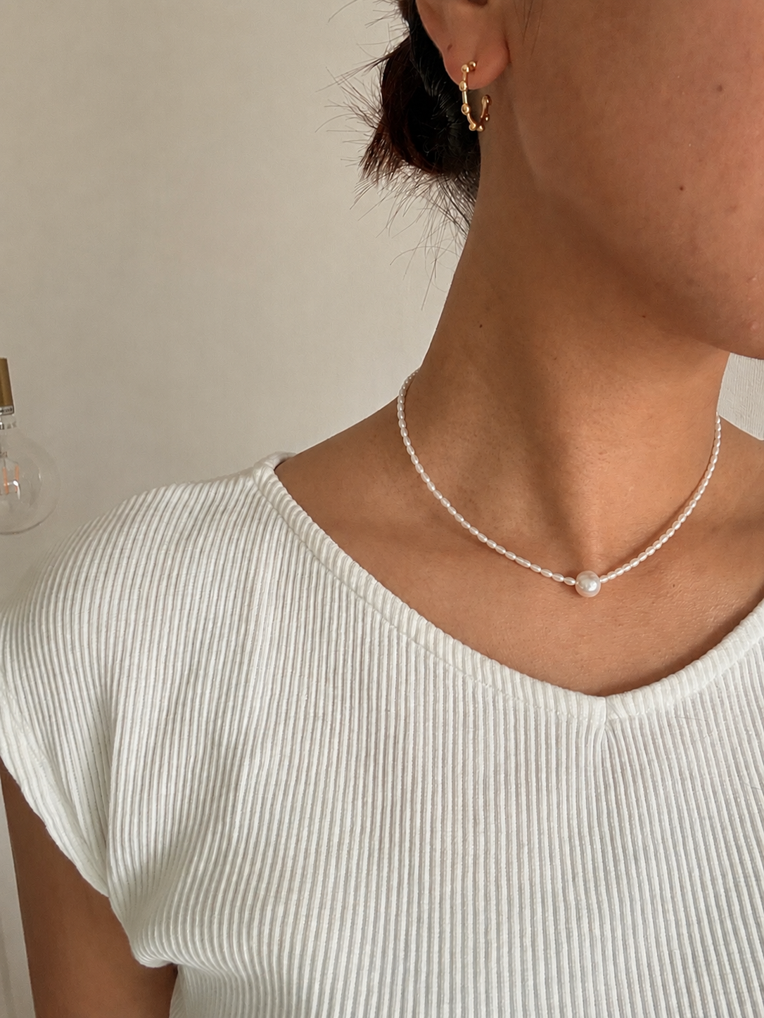 Pearl & Pearl necklace