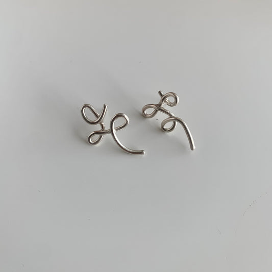 Random loop pierce/ SILVER-S size