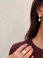 silver ball & pearl pierce