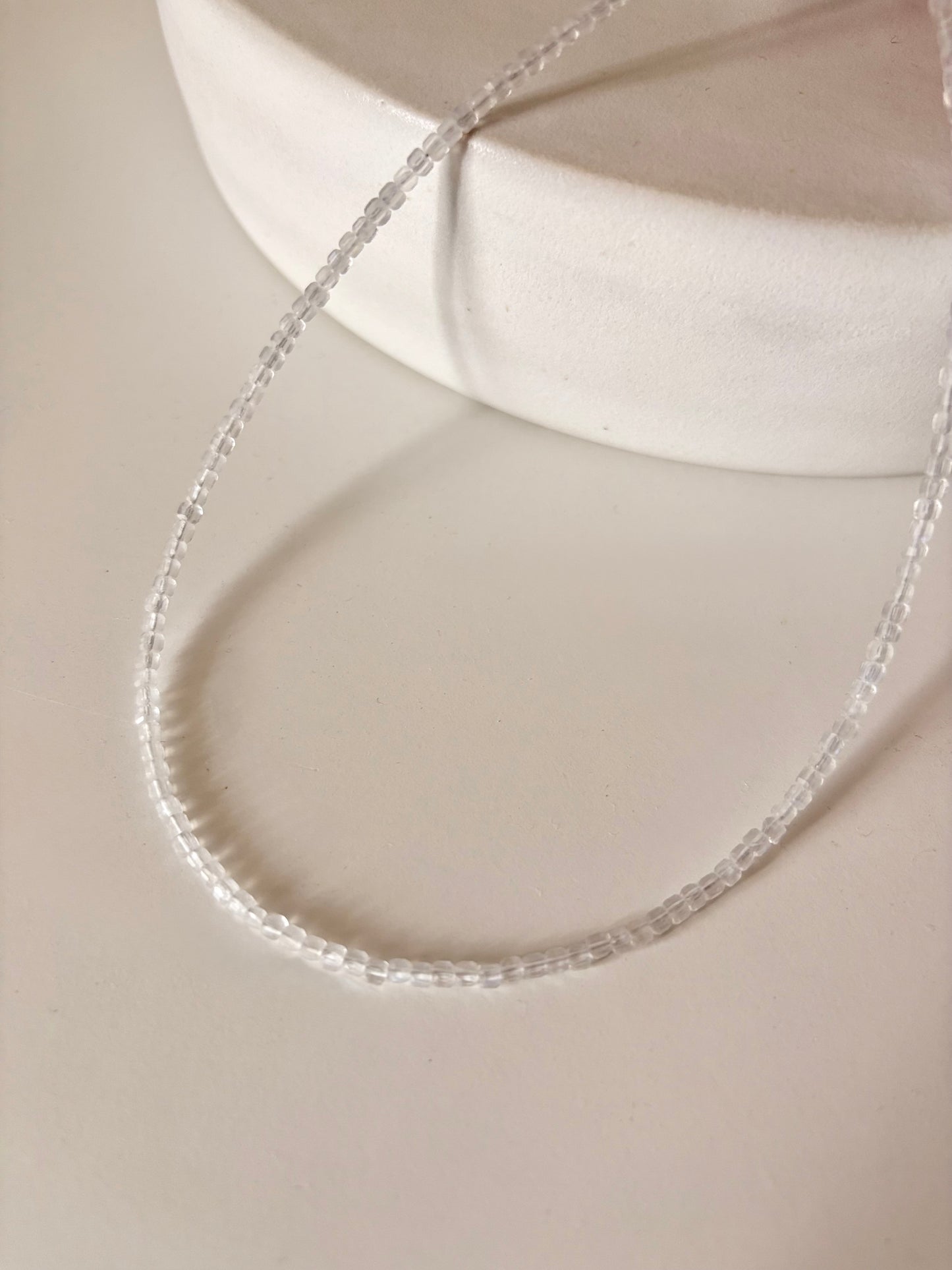 stone beads necklace -CR