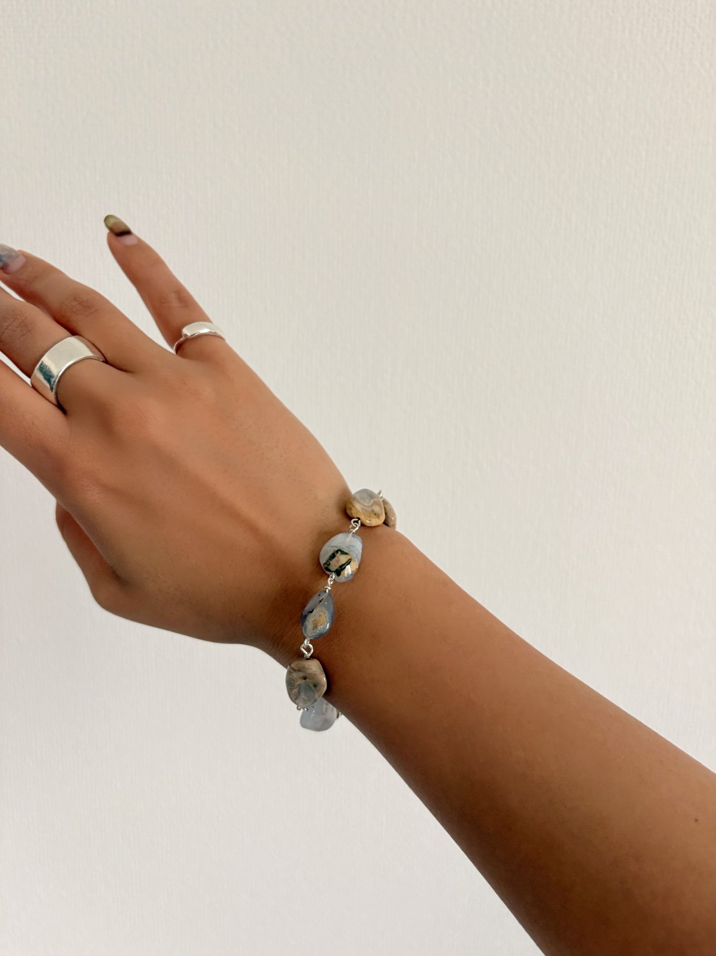 blue calcedony bracelet