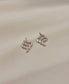 weave pattern pierce/ earring