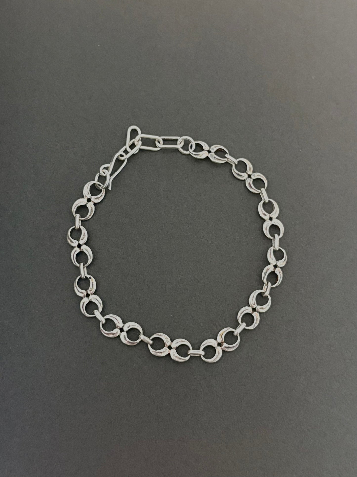 silver design bracelet
