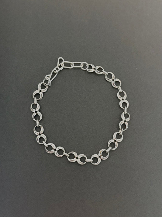 silver design bracelet