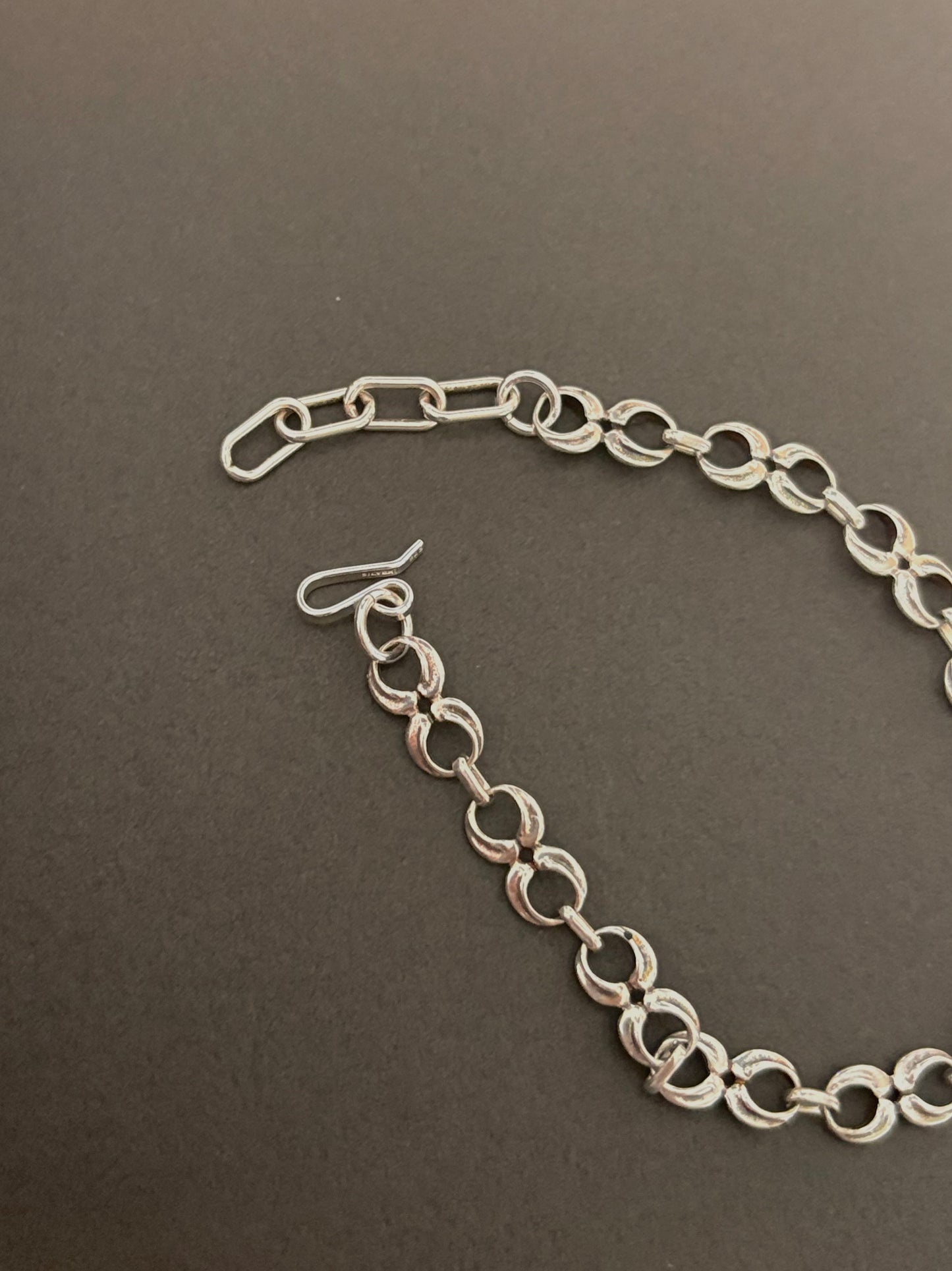 silver design bracelet