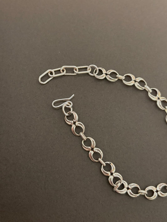 silver design bracelet