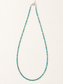 stone beads necklace-Turquoise