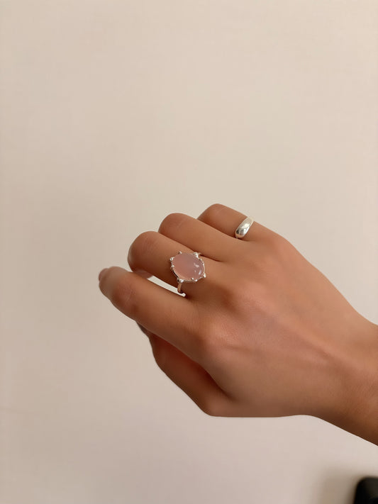 【sample sale】rose quartz ring