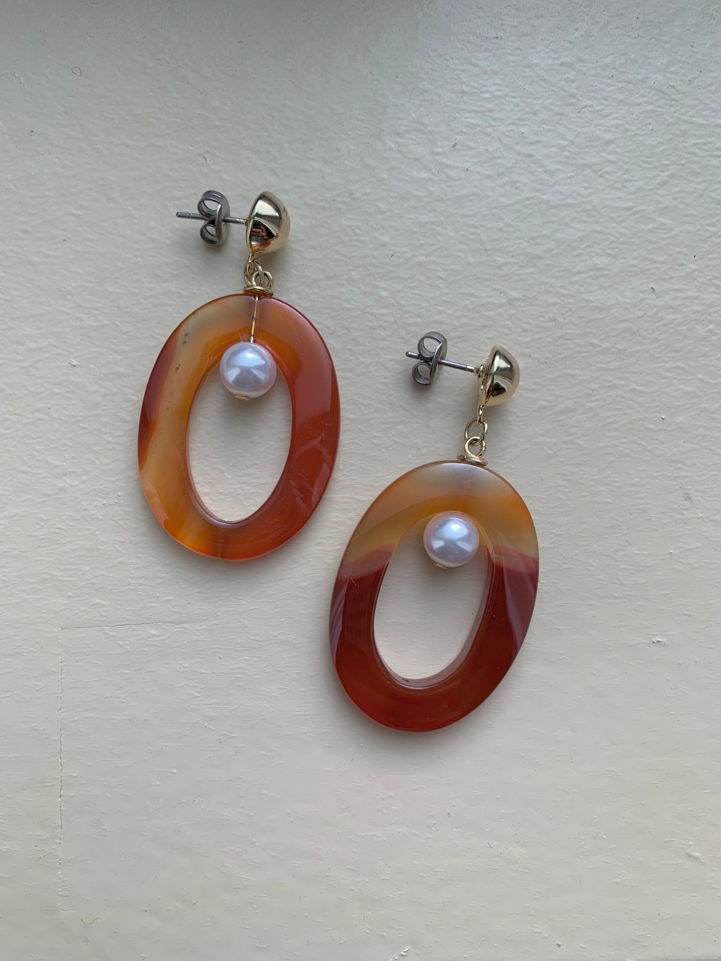 carnelian pierce/ earring