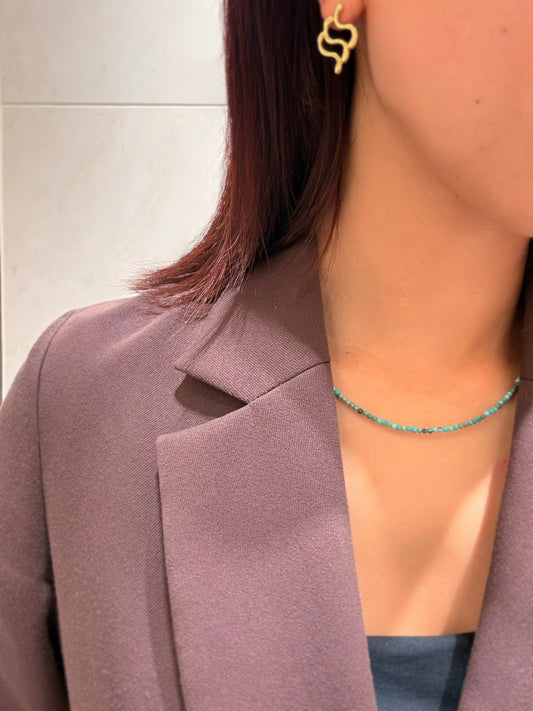 stone beads necklace-TR