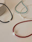 stone beads necklace-Turquoise