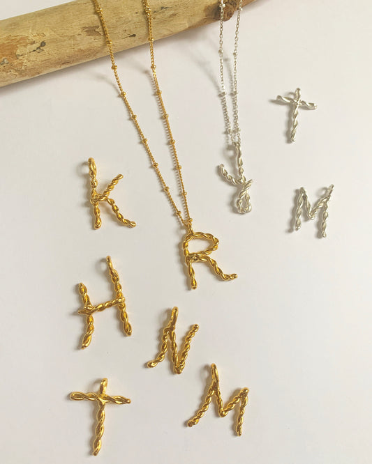 initial long necklace